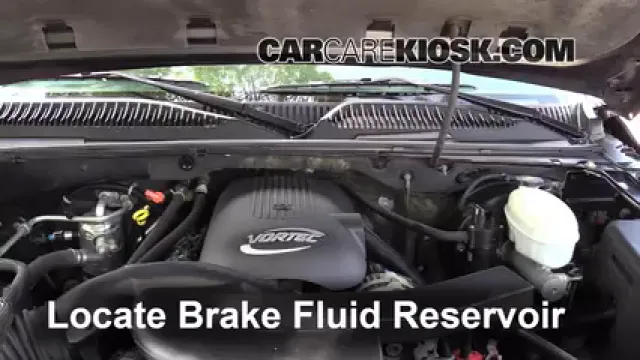 2003 Chevrolet Tahoe LS 5.3L V8 Líquido de frenos Agregar fluido